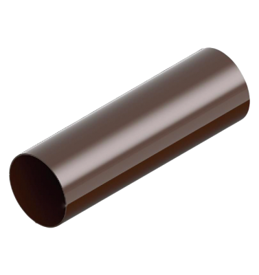 Детальное фото труба водосточная (3 м.) 80мм пвх, цвет коричневый, ines